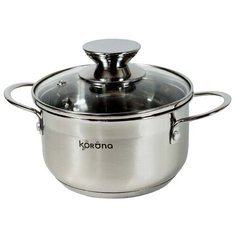 Кастрюля KORONA стеклянная крышка 1,0 л Корона