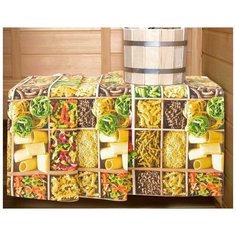 Полотенце банное "Арт Дизайн" вафельное; Макарена; размер 80 х 150 Артдизайн