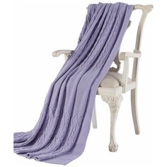 Tivolyo home LUNA вязаный плед темно-лиловый