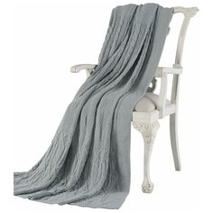 Tivolyo home LUNA вязаный плед темно-зеленый