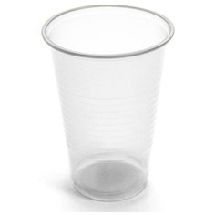 Стакан одноразовый пластиковый 200 мл прозрачный 100 штук в упаковке Комус Эконом