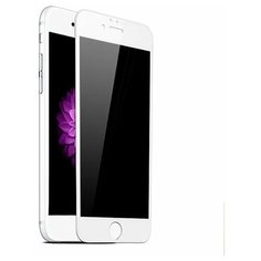 Полноэкранное защитное стекло для телефона Apple iPhone 6 и iPhone 6S / Ударопрочное стекло на смартфон Эпл Айфон 6 и Айфон 6С / Закаленное стекло с олеофобным покрытием на весь экран / Full Glue Premium Glass от 3D до 21D (Белый) Pastila