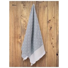 Tivolyo Home HEARTS кухонное полотенце жаккард бирюзовый