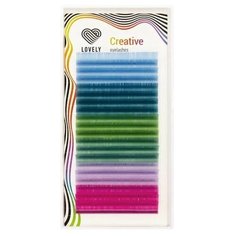 LOVELY Ресницы палитра "Пастель" - 20 линий (изгиб D; толщина 0,10; длина 10)