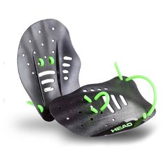 Лопатки для плавания HEAD рельефные, Цвет - черный; Размер - M