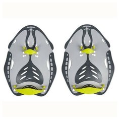 Лопатки для плавания Speedo BIOFUSE Power Paddle19, Цвет - серый/зеленый;Размер - L;Материал - Полипропилен/Термопластичная резина