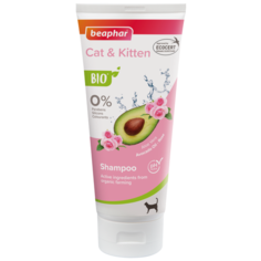 Био шампунь Bio Shampoo Cat & Kitten для кошек и котят с розой и авокадо Beaphar