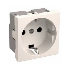 Розетка одноместная силовая 2 модуля РКС-20-30- П- К Праймер белый IP20 CKK-40D- RSZB2- K01- K IEK