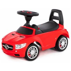 Каталка-автомобиль "SuperCar" №1 со звуковым сигналом (красная) 84460 Полесье