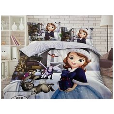 Детский комплект постельного белья Lorida София прекрасная, модель A, Сатин, 1,5 спальный