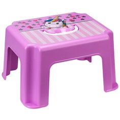 Табурет-подставка детский с ручкой Единорог Idea (М Пластика)