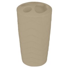 Стакан для щеток "Волна" коричневый Rettal