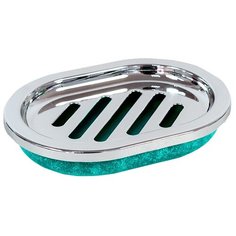 Мыльница "Жемчужина" бирюзовая Rettal