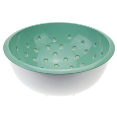 Дуршлаг с миской 2 л цвет фисташковый Idea (М Пластика)