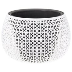 Кашпо пирула D290 мм 4 л с вставкой белый Idea (М Пластика)