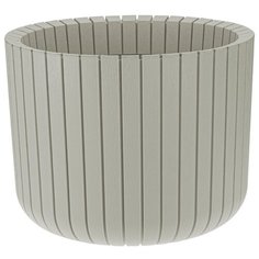 Кашпо шато D250 мм H200 мм 8 л белый ротанг Idea (М Пластика)