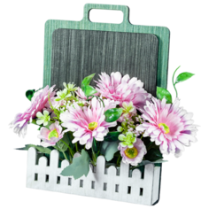 Панно с искусcтвенными цветами 30 см Rettal