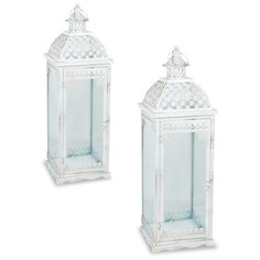 Набор подсвечников белый 2 шт Rettal