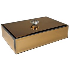 Шкатулка RETTAL стекло 17*10,5*4, см золото