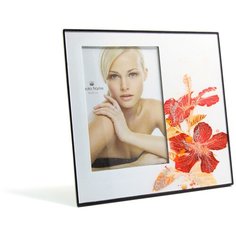 Стеклянная рамка для фотографии 10х15, фоторамка, цветы, гладиолусы GF 2712