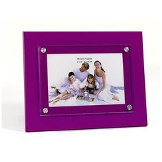 Фоторамка металлическая, рамка для фотографии 10х15, metal, фиолетовая GF 3144