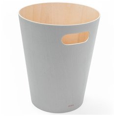 Корзина для мусора Woodrow светло- серая Umbra