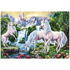 Алмазная мозаика Гранни «Единороги» (полная выкладка, 48х70 см, квадратные стразы)