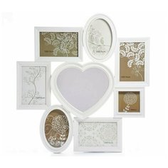 Фоторамка Fotografia мультирамка 8 фото (6/10х15+9х9+20х20) FFC - 2041 белая !