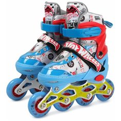 1toy Коньки роликовые Hot Wheels, колеса со светом, S (30–33)