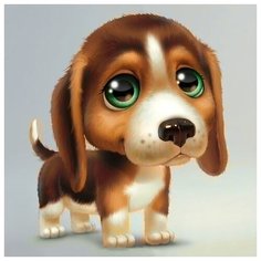 Алмазная мозаика Гранни «Верный друг» (полная выкладка, 20х20 см, квадратные стразы)