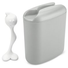 Контейнер для хранения продуктов с ложкой HOT STUFF L 500гр серый Koziol