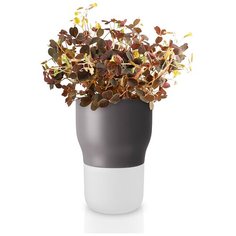 Горшок для растений с функцией самополива D9 см серый Eva Solo