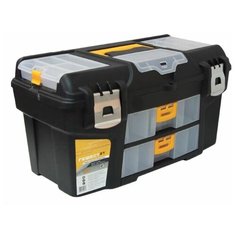 Ящик для инструмента пластмассовый ГЕФЕСТ 21" мет. замки ( с 2 консолями и коробками) (М2945) (IDEA)