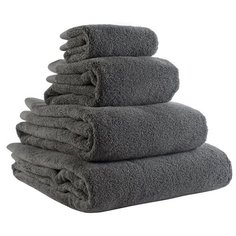 Полотенце банное темно- серого цвета из коллекции Essential, 90х150 см Tkano