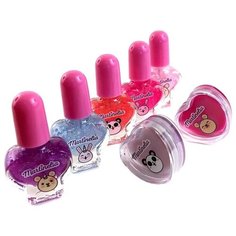 Подарочный набор Лак для ногтей 5 видов + бальзам для губ 2 вида Martinelia