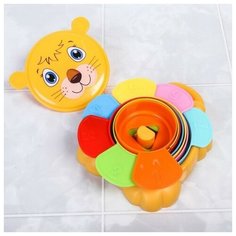 SL-7239 Крошка Я Игрушка для купания «Пирамидка Львенок»