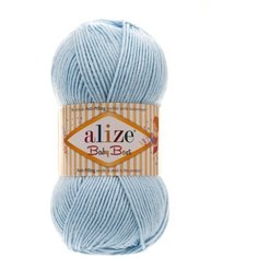 Пряжа Alize "Baby Best", 240 метров, 5 мотков по 100 грамм, цвет: 40 голубой