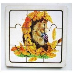 П008 Smile Decor Пазл Ежик в листьях , Smile Decor П008