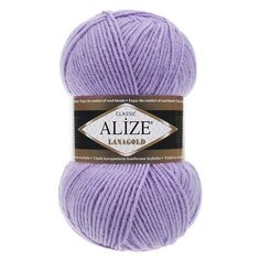 Пряжа Alize Lanagold (Ланаголд) 166 лиловый 49% шерсть, 51% акрил 100г 240м 5шт