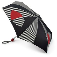 L717-3254 HalfandHalfLip (Губы и полоски) Зонт женский механика Lulu Guinness Fulton