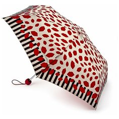L718-3256 LipStripeBorder (Полоска по краю) Зонт женский механика Lulu Guinness Fulton