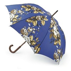 L056-2638 AntiqueRoseBlue (Розы) Зонт женский трость Fulton