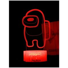 Светодиодный ночник PALMEXX 3D светильник LED RGB 7 цветов (амонг ас) LAMP-044