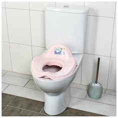 Детское сиденье на унитаз Гардиан, цвет розовый (размер 39 х 34) Little Angel