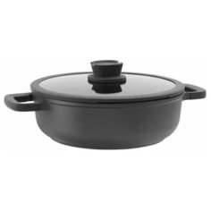 Сотейник BergHOFF Leo cast alu с двумя ручками и крышкой 28 см 3 л, 3950304
