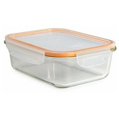 Good & Good Контейнер 1.04 л L1403, 15.4x20.7 см, прозрачный/оранжевый