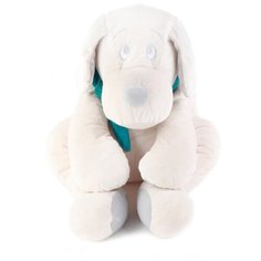 Мягкая игрушка Собака 60 см белый/бирюзовый Lapkin