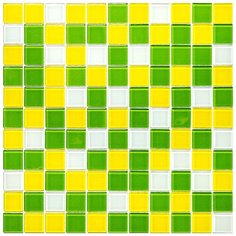 CPM-08 Мозаика из стекла Natural Color palette зеленый квадрат глянцевый