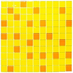 CPM-205-7 Мозаика из стекла Natural Color Palette желтый оранжевый квадрат