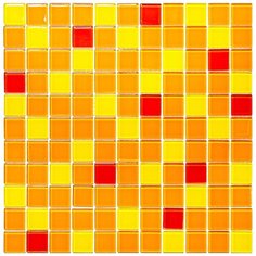 CPM-205-5 Мозаика из стекла Natural Color Palette желтый оранжевый красный
